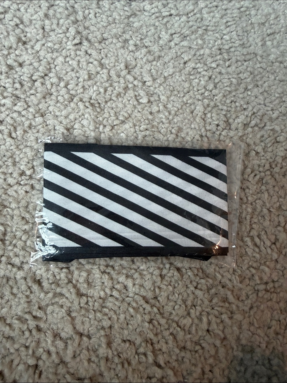 Striped Black & White Women's Card Wallet